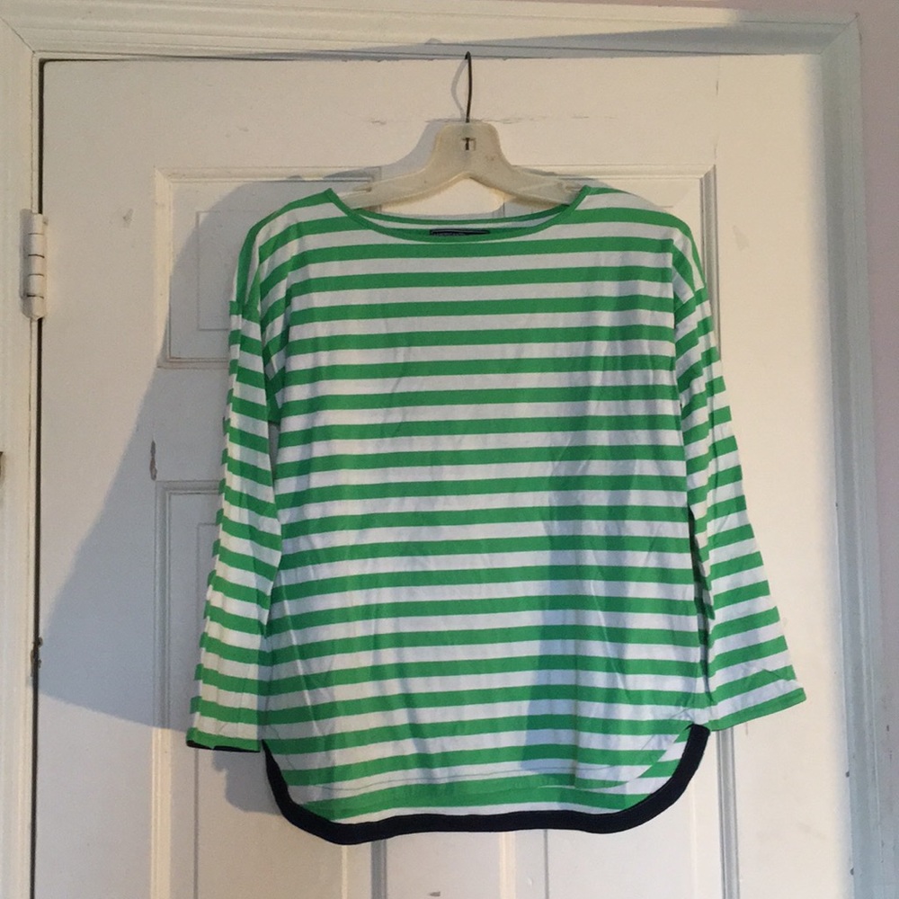 3 for $15-American Living Green & White Tee